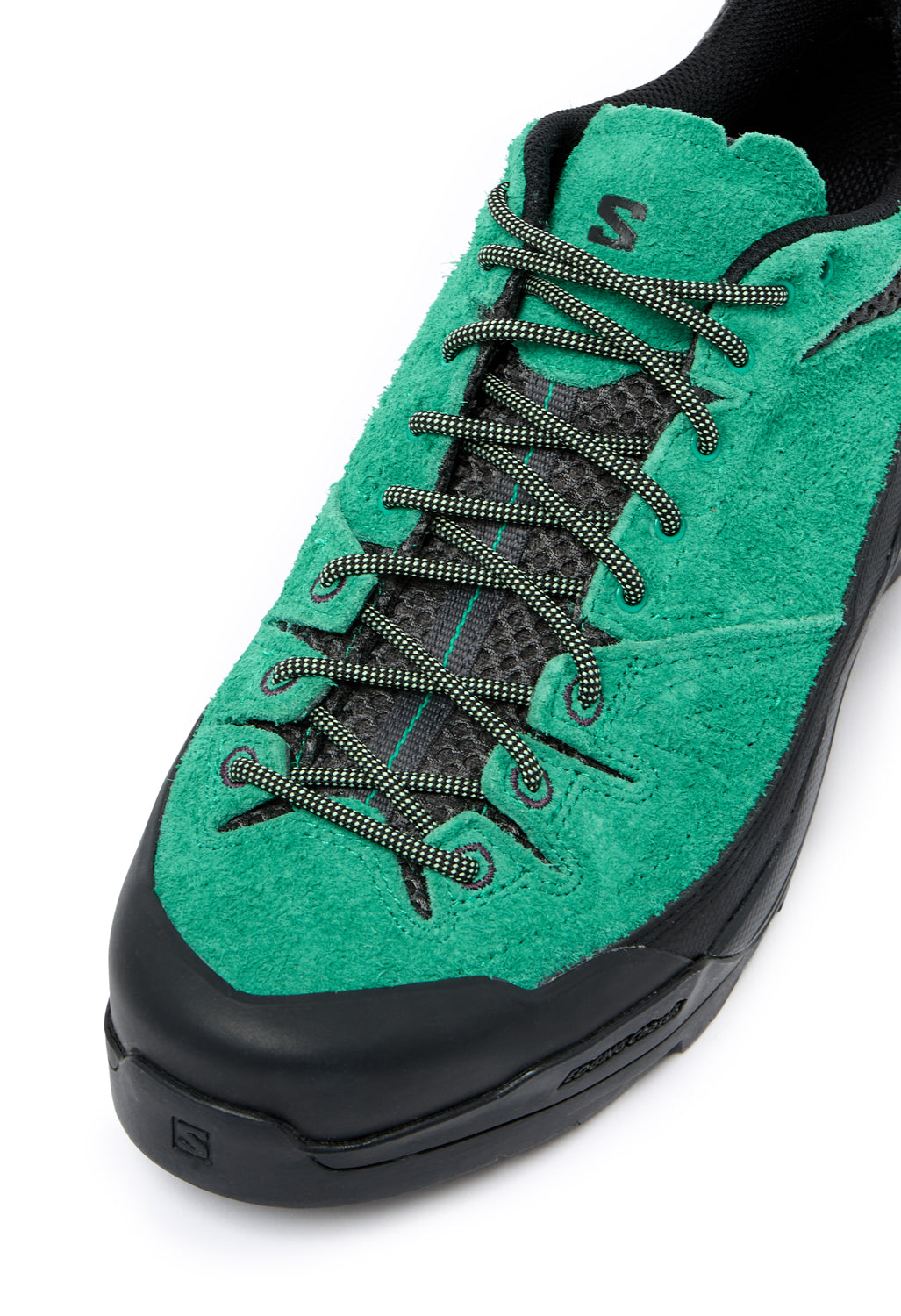 Salomon X-Alp Suede Trainers - Black / Parakeet / Patina Green