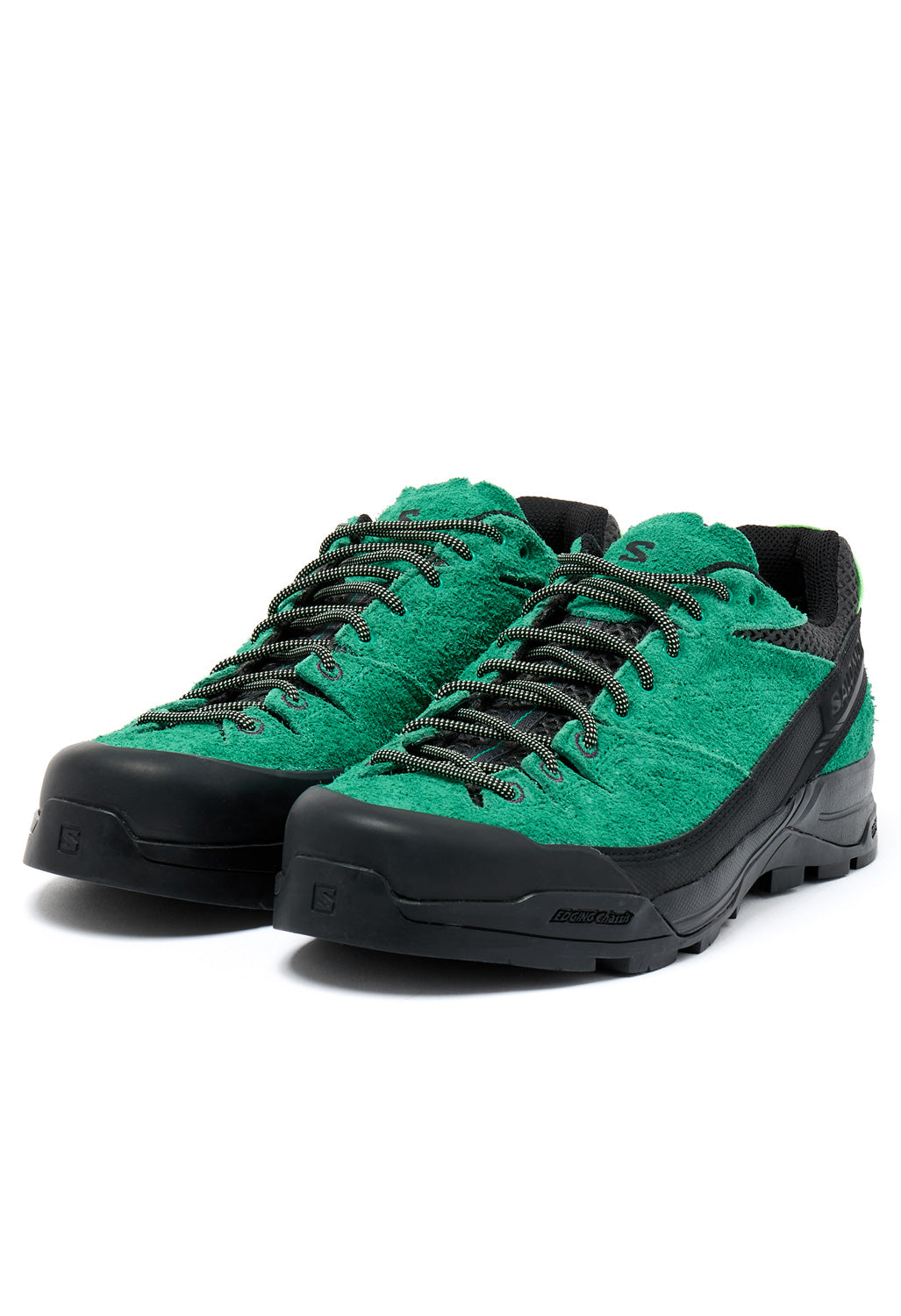 Salomon X-Alp Suede Trainers - Black / Parakeet / Patina Green