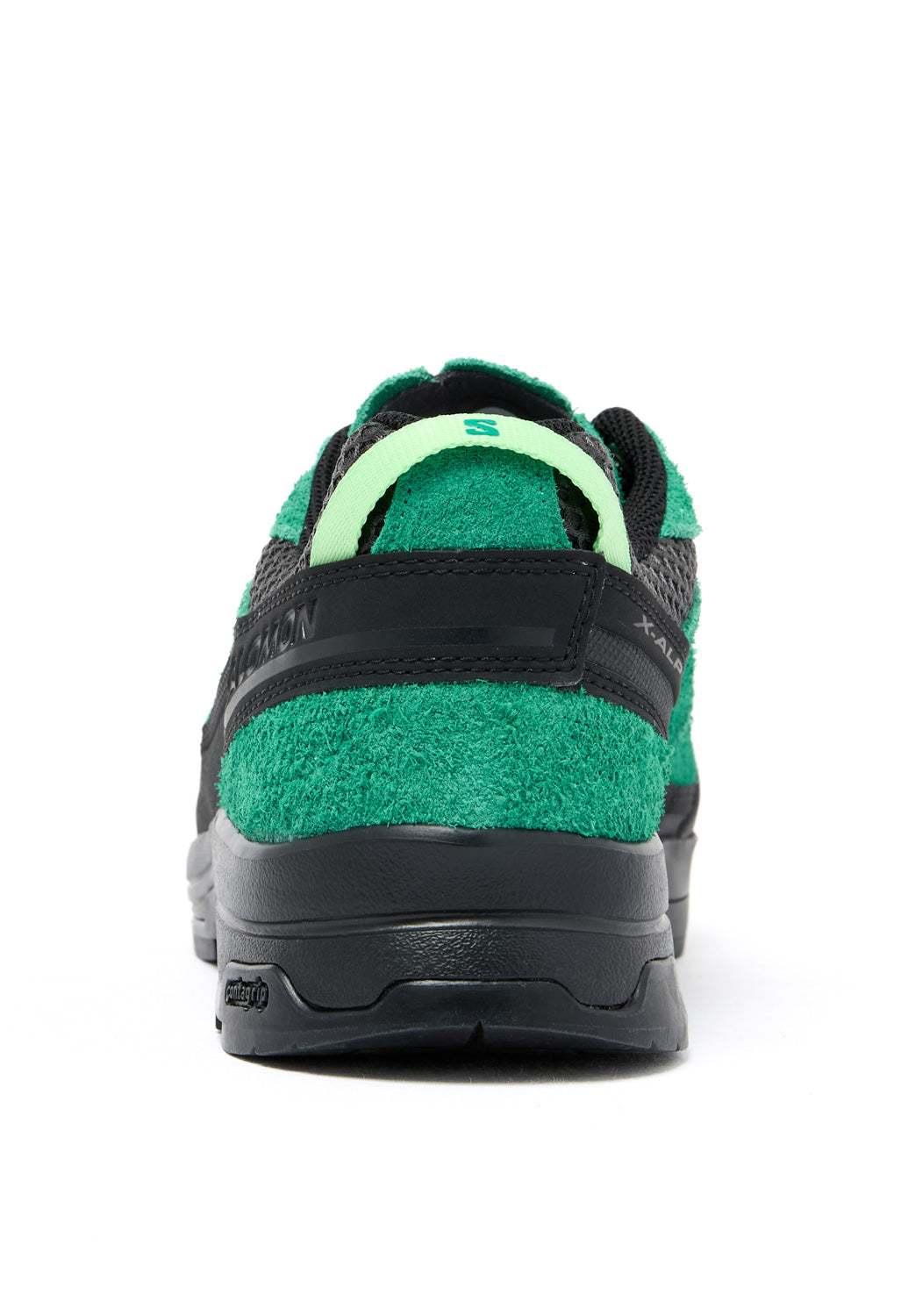 Salomon X-Alp Suede Trainers - Black / Parakeet / Patina Green