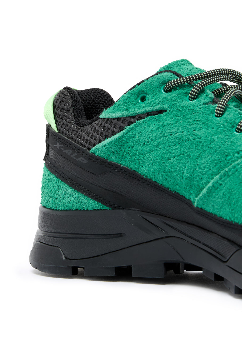 Salomon X-Alp Suede Trainers - Black / Parakeet / Patina Green