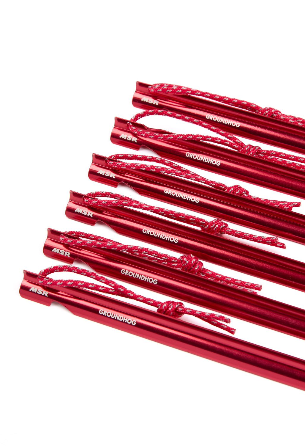 MSR Groundhog Tent Stakes - 6pk - Red