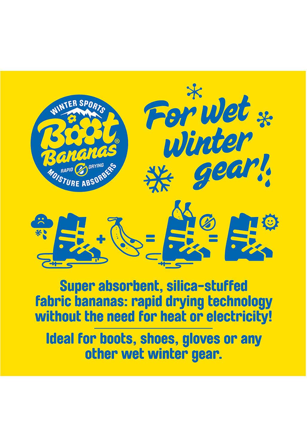 Boot Bananas Winter Sports Moisture Absorbers Outsiders Store UK