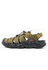 Keen Men's Hyperport Fisherman Leather Sandals - Dark Olive / Black