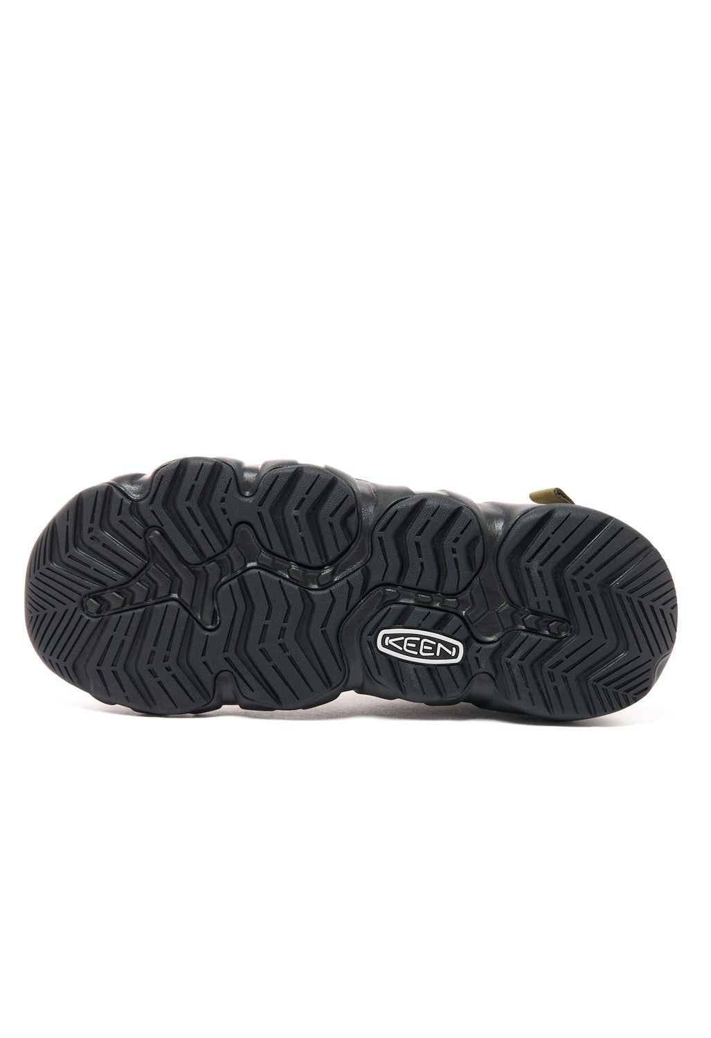 Keen Men's Hyperport Fisherman Leather Sandals - Dark Olive / Black