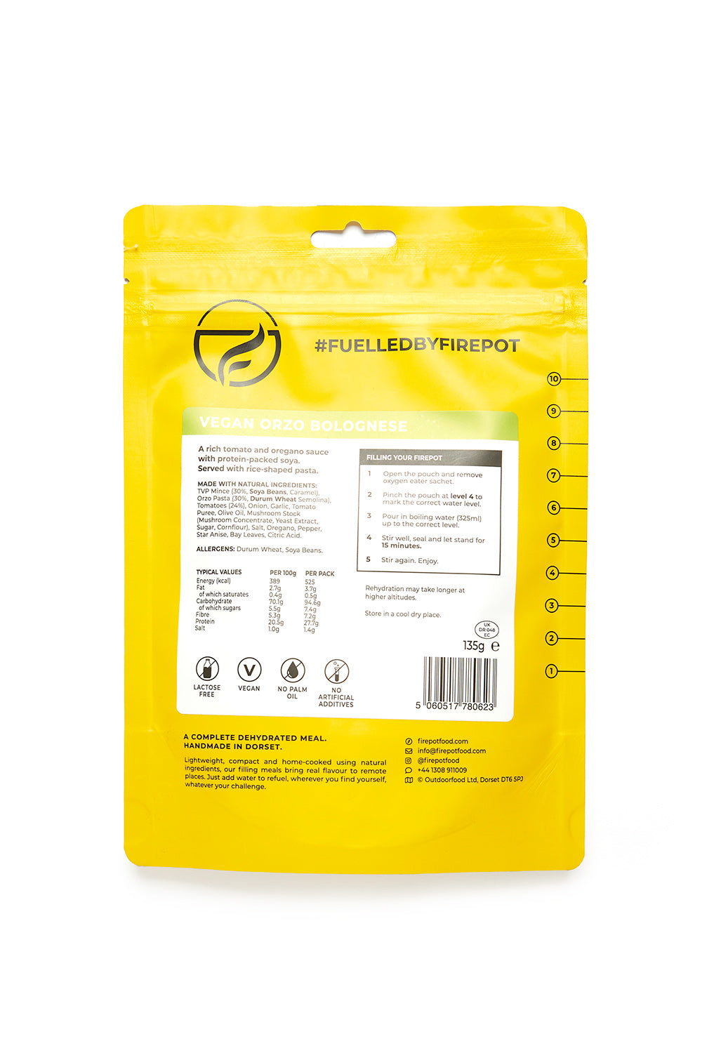Firepot Vegan Orzo Bolognese - Reg 135g