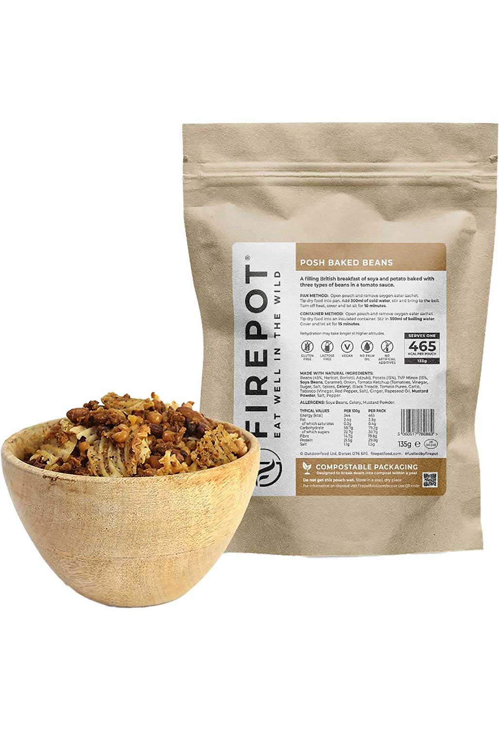 Firepot Posh Baked Beans - Reg 135g