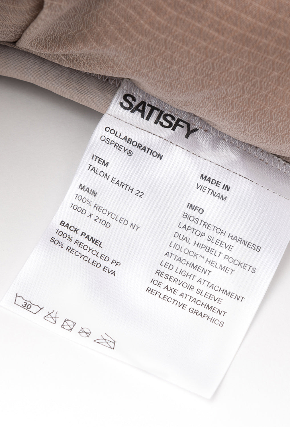 Osprey x Satisfy Talon Earth Pack - Mineral Bauxita