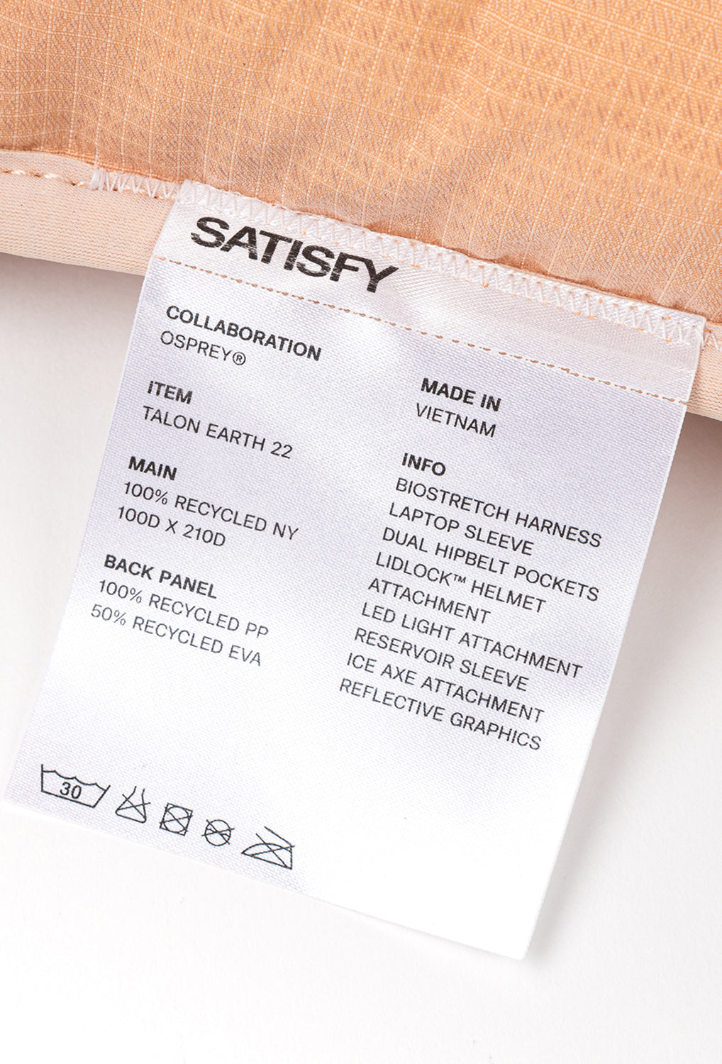 Osprey x Satisfy Talon Earth Pack - Mineral Monazita