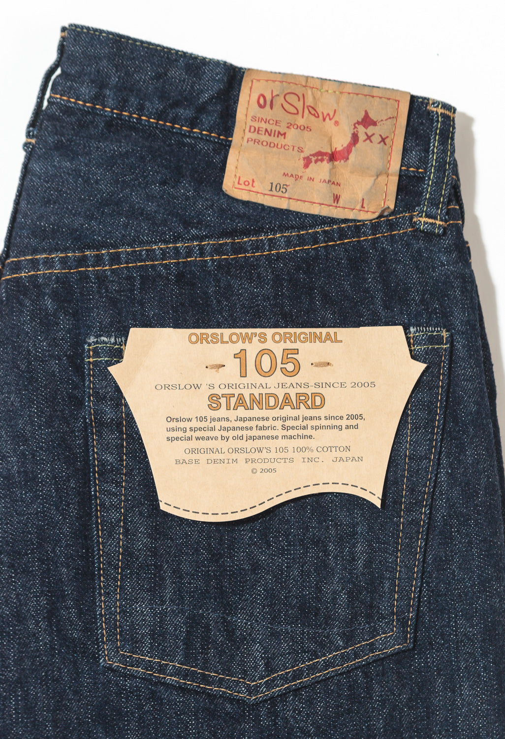 orSlow 105 Standard Fit Jeans - One Wash