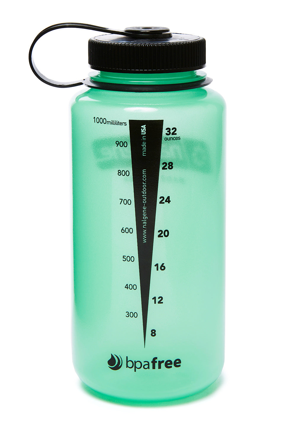 Nalgene Tritan Wide Mouth Glow 1L - Green Glow