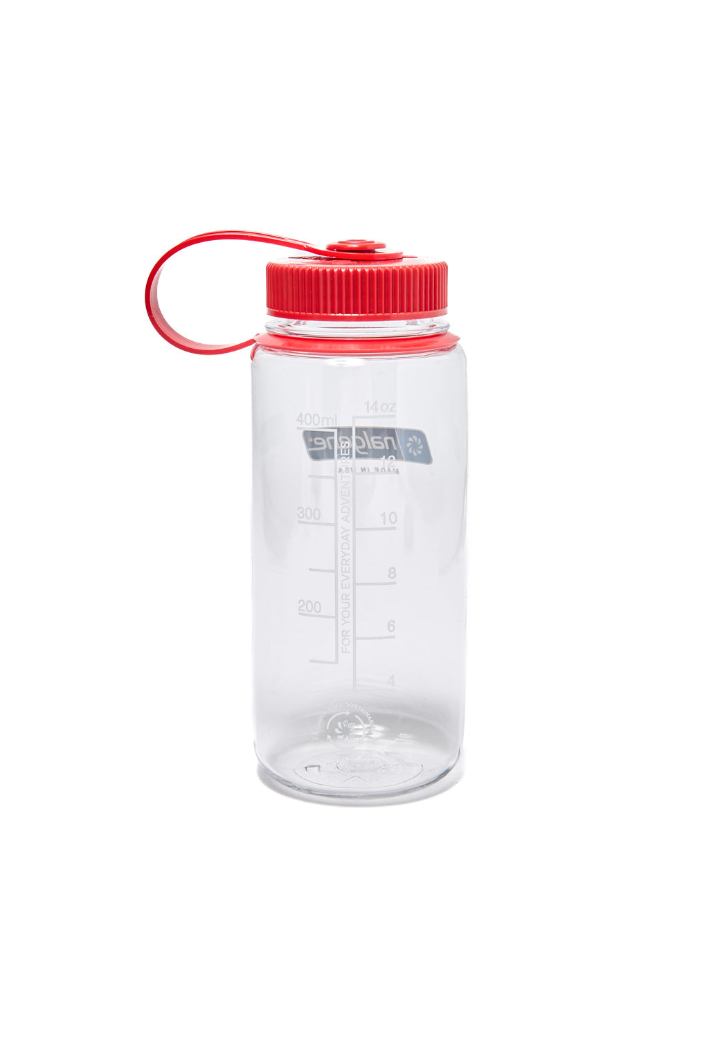 Nalgene Tritan Wide Mouth Sustain 0.5L - Clear / Red Cap