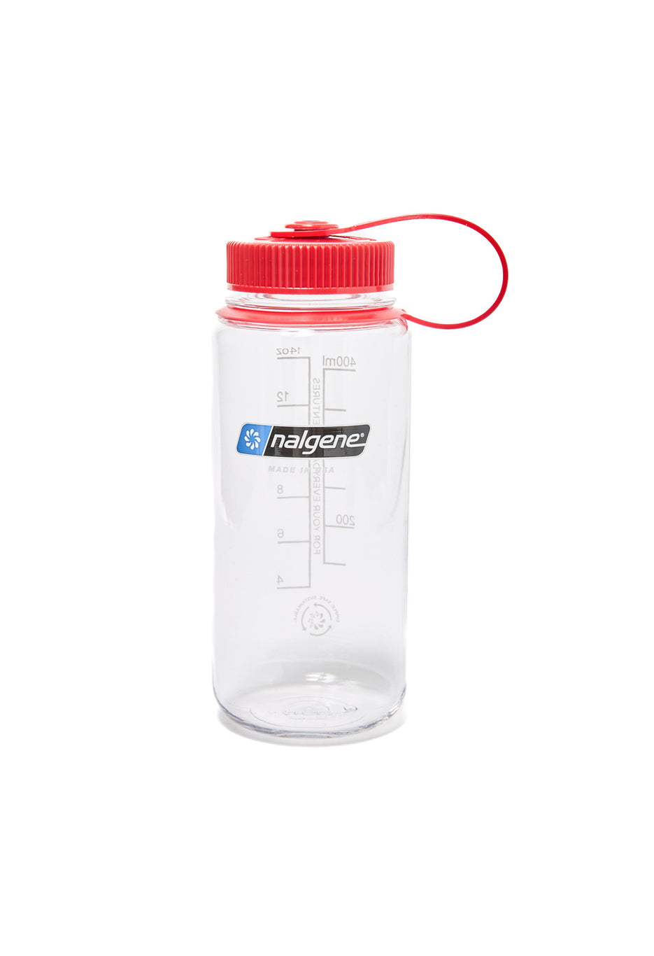 Nalgene Tritan Wide Mouth Sustain 0.5L - Clear / Red Cap