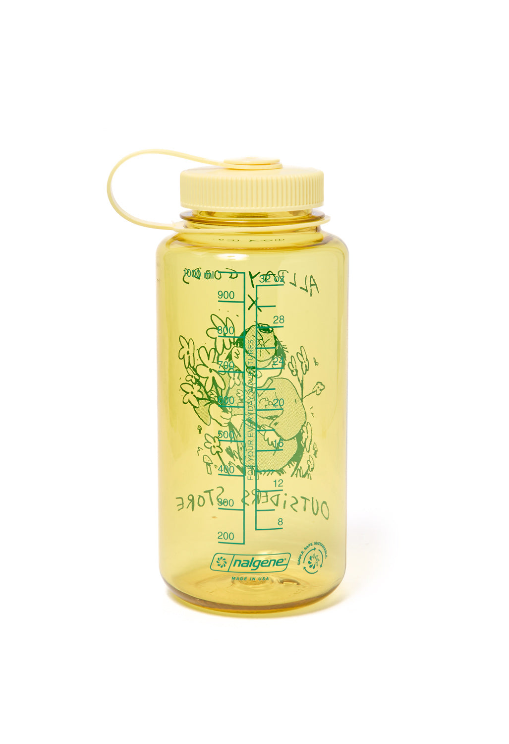 Nalgene Allday Goods x Outsiders Store 1L Bottle - Yellow / Green