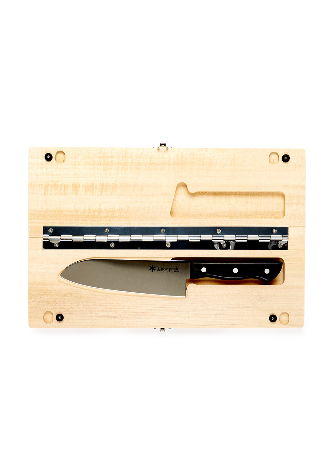 Snow Peak Cutting Board & Knife Set (L)