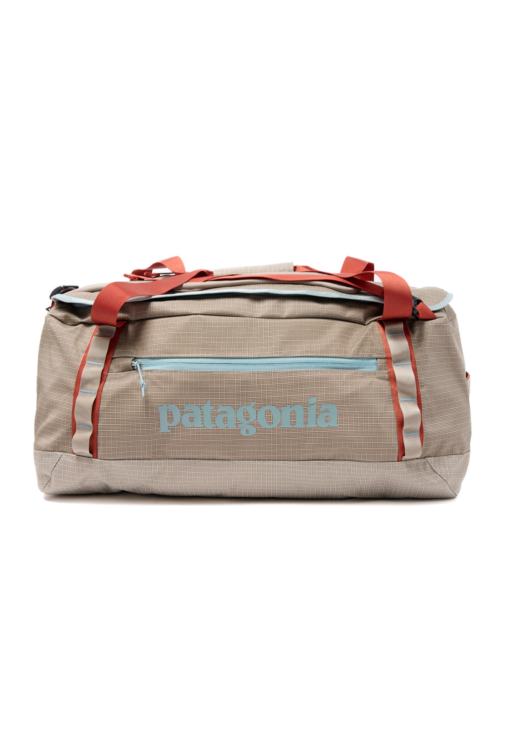 patagonia narwhal grey and orange black hole 40L Duffel Smolder Blue/Amanita Red Made in a Fair Trade Certified factory Patagonia Black Hole Duffel 55L
