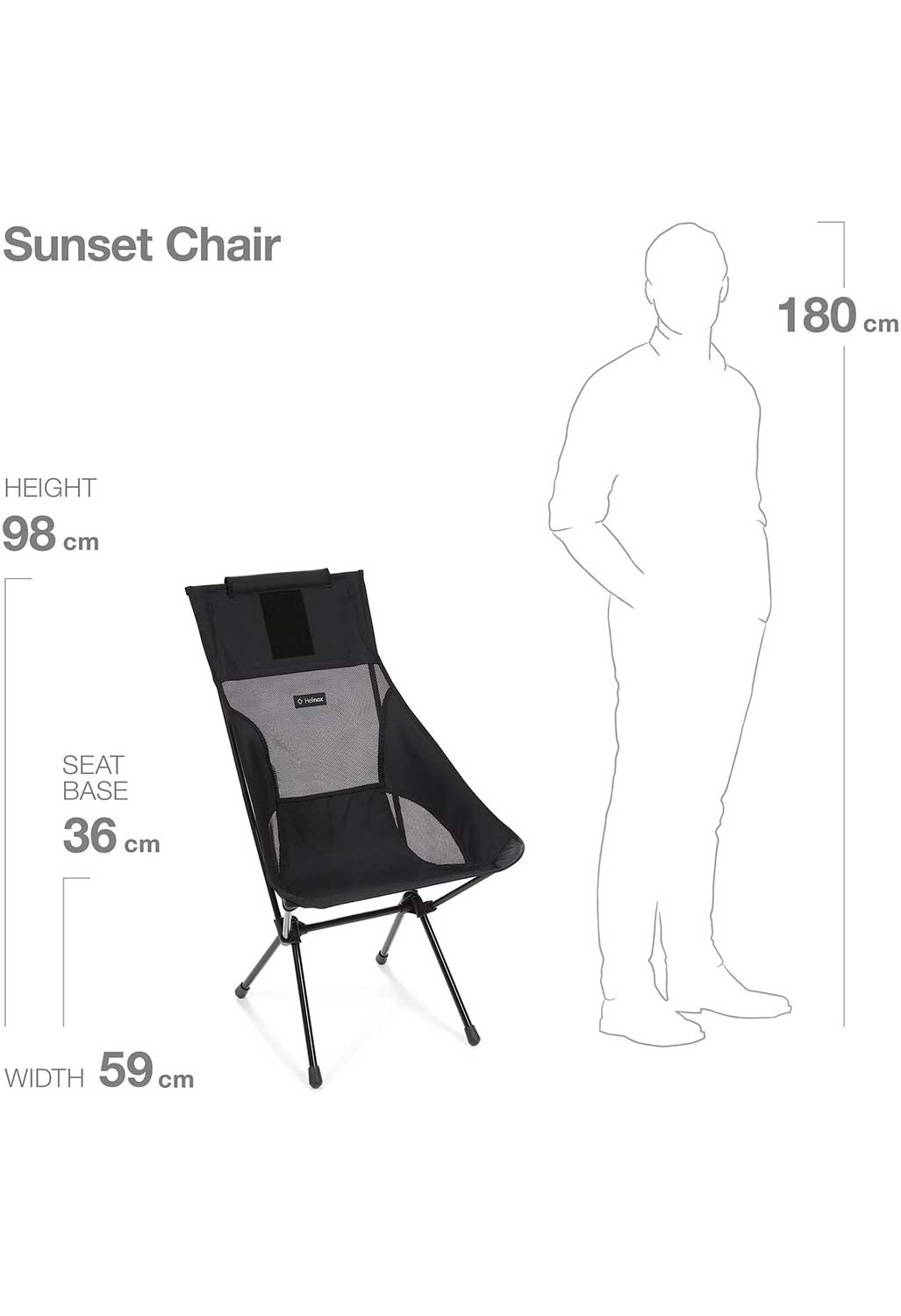 Helinox Sunset Chair - All Black