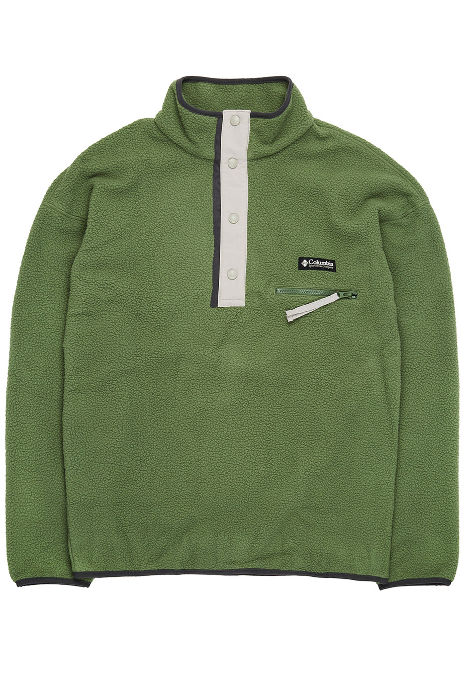 Columbia Men's Helvetia Half Snap Fleece - Canteen, Flint Grey, Shark