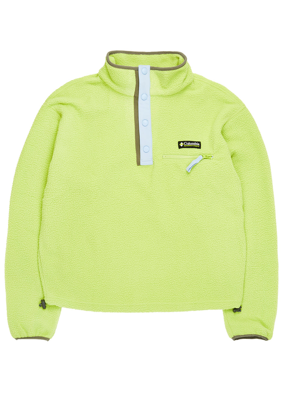 Columbia Women's Helvetia Cropped Half Snap Fleece - Napa Green