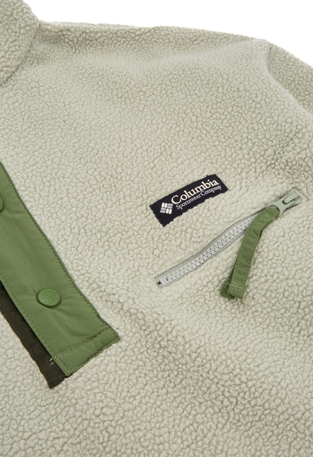 COLUMBIA HELVETIA II PRINTED CROPPED HALF SNAP W COLLEGIATE NAVY DOLOMITES PRINT - Pile COLUMBIA HELVETIA II PRINTED CROPPED HALF SNAP W COLLEGIATE NAVY DOLOMITES PRINT - Pile