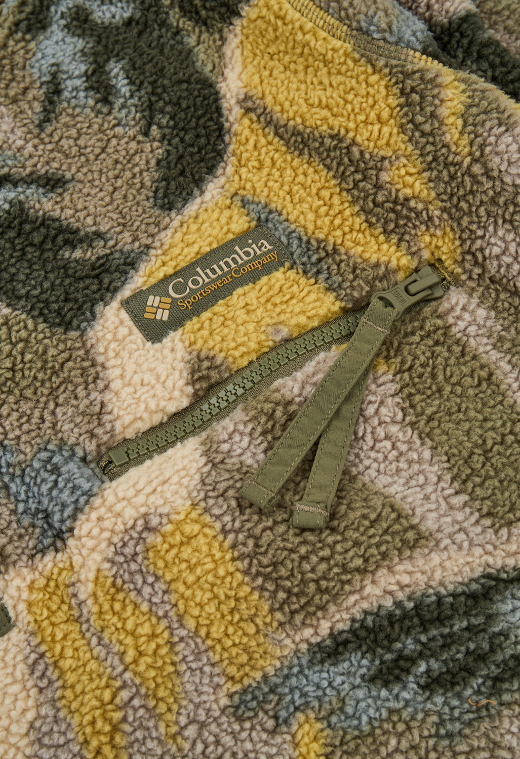 Columbia Men's Helvetia™ II Printed Half Snap Fleece - Stone Green Soarin