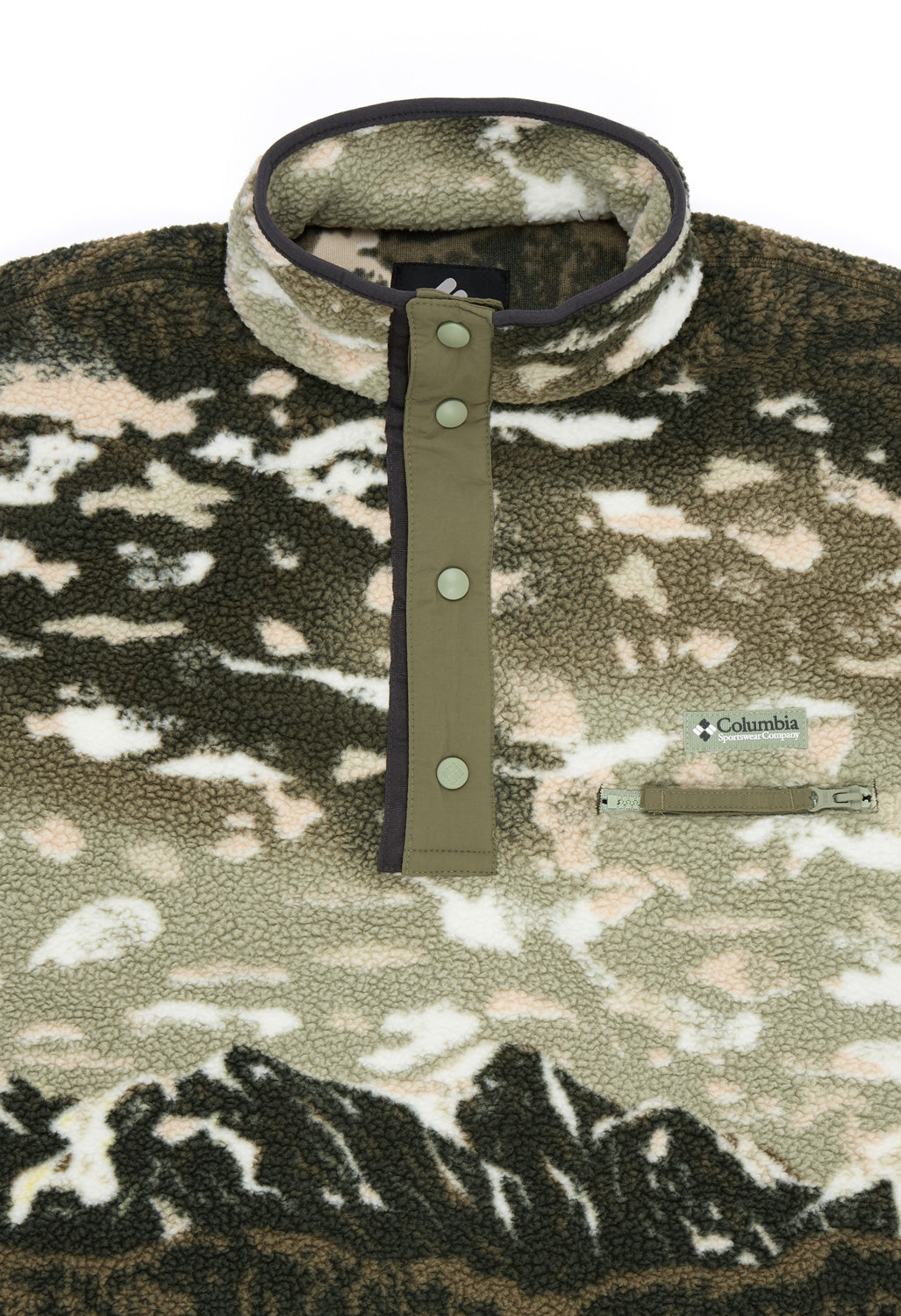 Columbia Men's Helvetia II Printed Half Snap Fleece - Safari Sisters