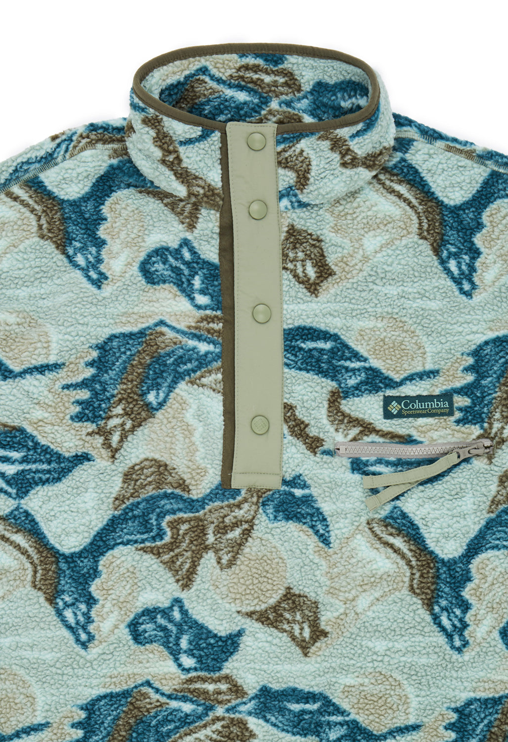 Columbia Men's Helvetia II Printed Half Snap Fleece - Safari / Sunscapes