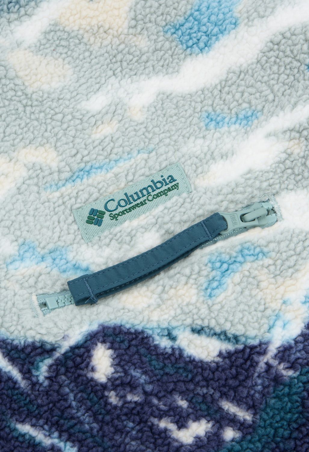 Columbia Men's Helvetia II Printed Half Snap Fleece - Crushed Blue Sisters