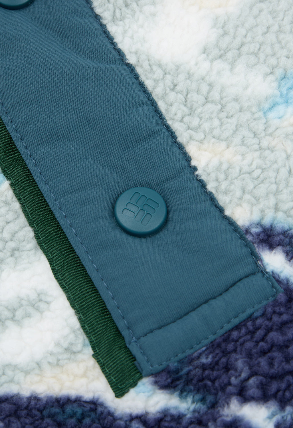 Columbia Men's Helvetia II Printed Half Snap Fleece - Crushed Blue Sisters