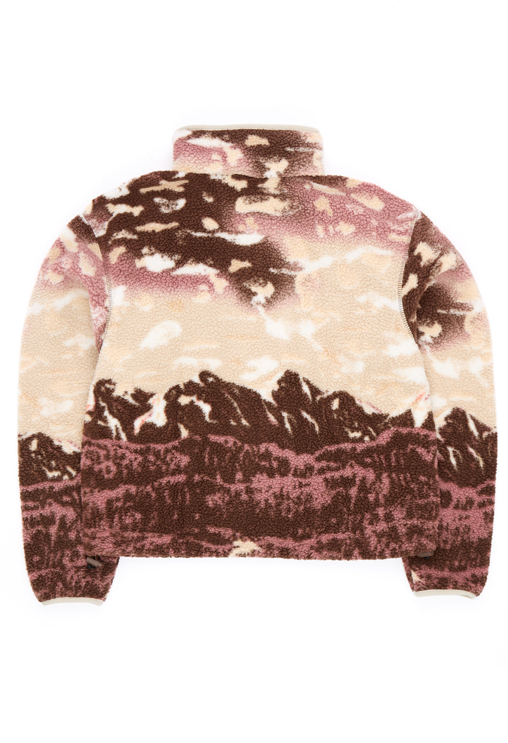 Columbia Women's Helvetia Printed Cropped Half Snap Fleece - Tobacco Sisters, Dark Stone