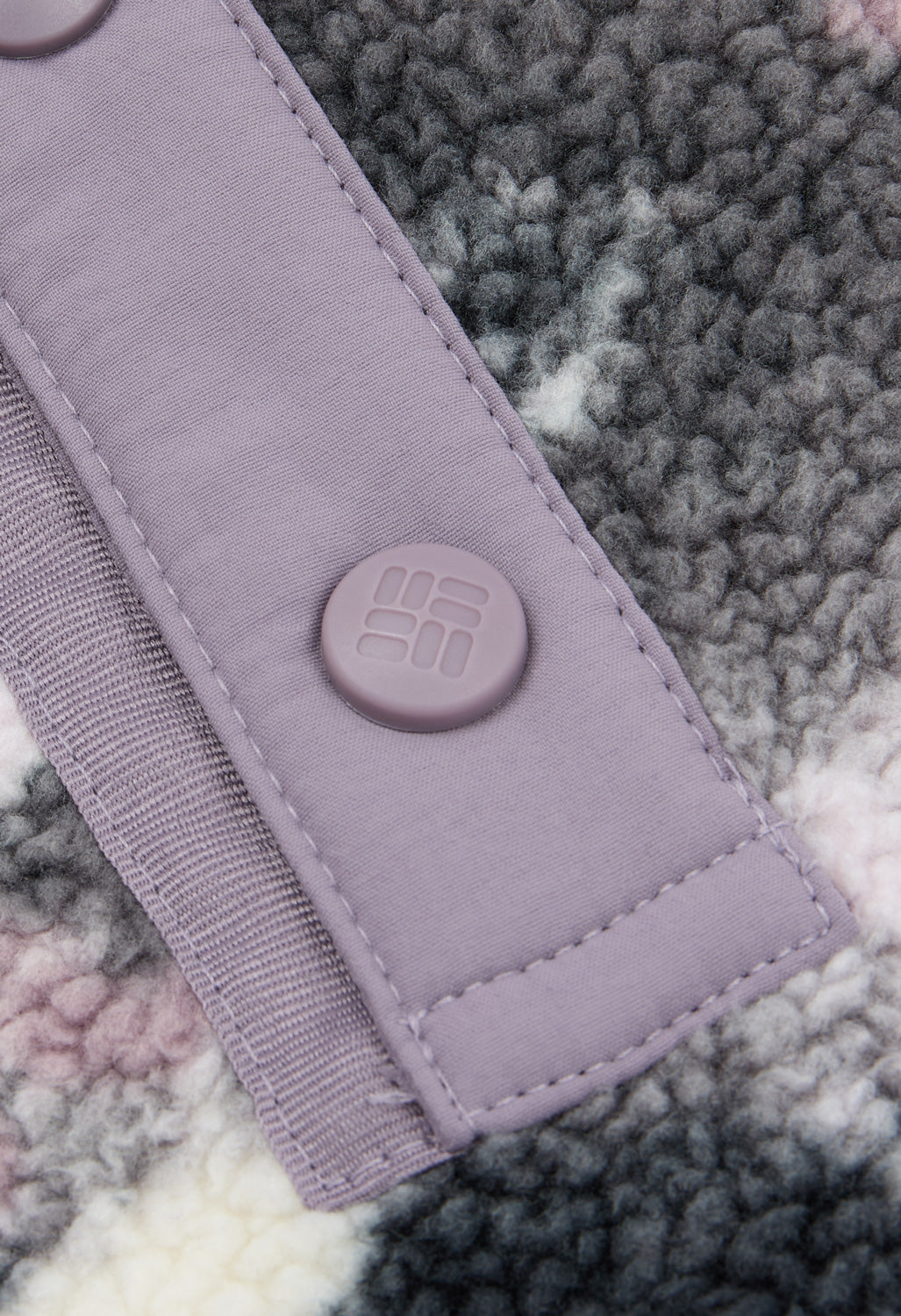 Columbia Women's Helvetia Printed Cropped Half Snap Fleece - Shale Purple Sisters, Shale Purple