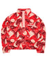 Columbia Women's Helvetia II Printed Cropped Half Snap Fleece - Poppy Red / Sunscape