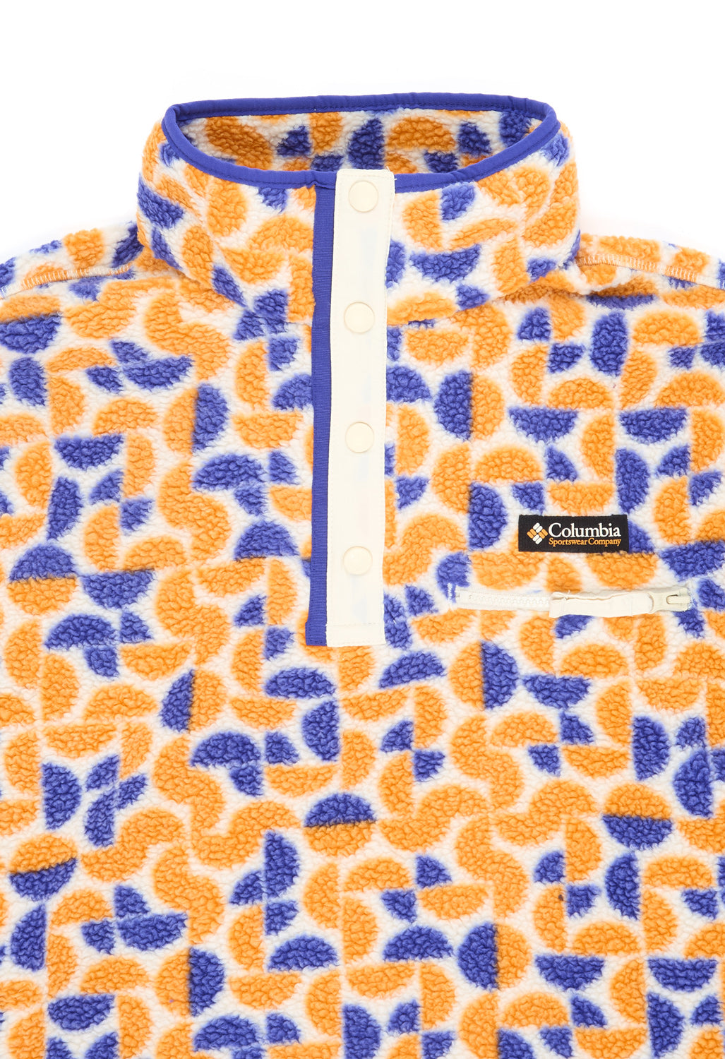 Columbia Helvetia II Printed Cropped Half Snap - Sunstone Retroscape