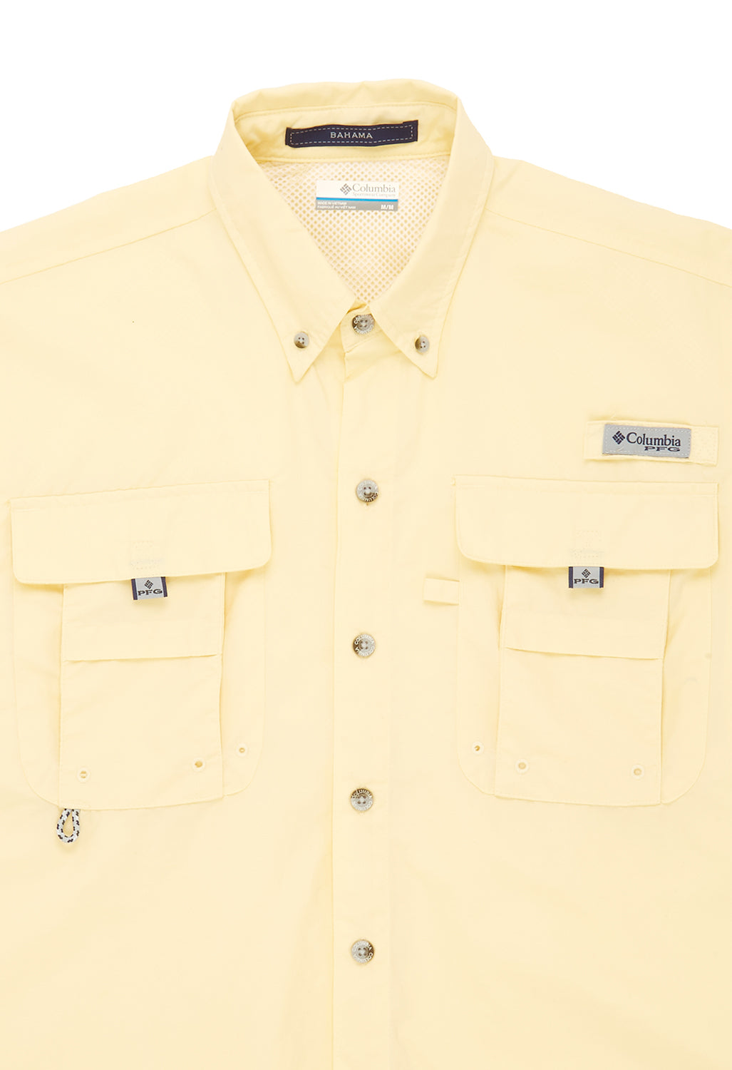 Columbia Men's PFG Bahama II Short Sleeve Shirt - Lemon Wash