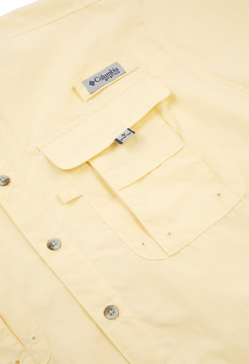 Columbia Men's PFG Bahama II Short Sleeve Shirt - Lemon Wash
