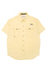 Columbia Men's PFG Bahama II Short Sleeve Shirt - Lemon Wash
