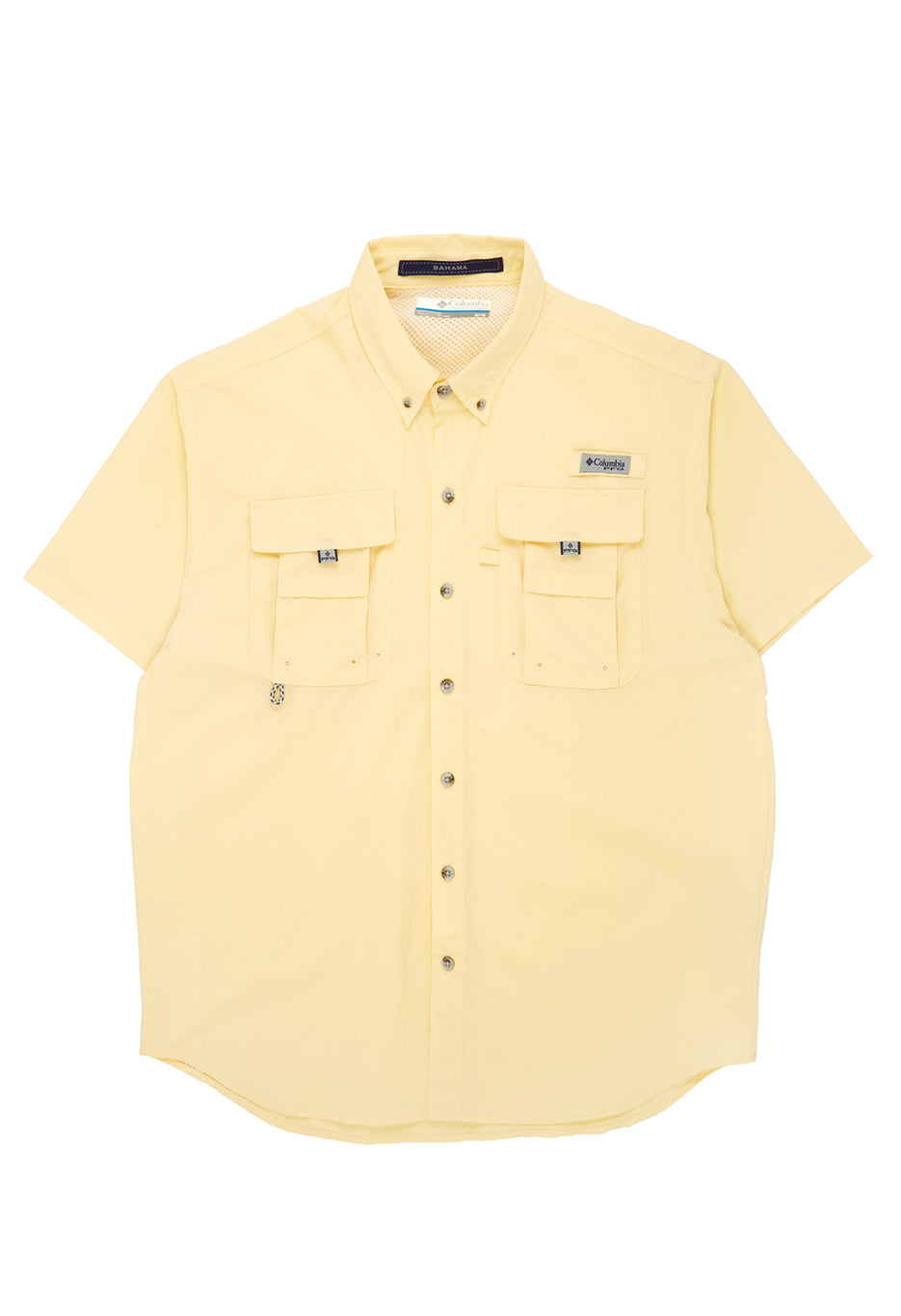 Columbia Men's PFG Bahama II Short Sleeve Shirt - Lemon Wash