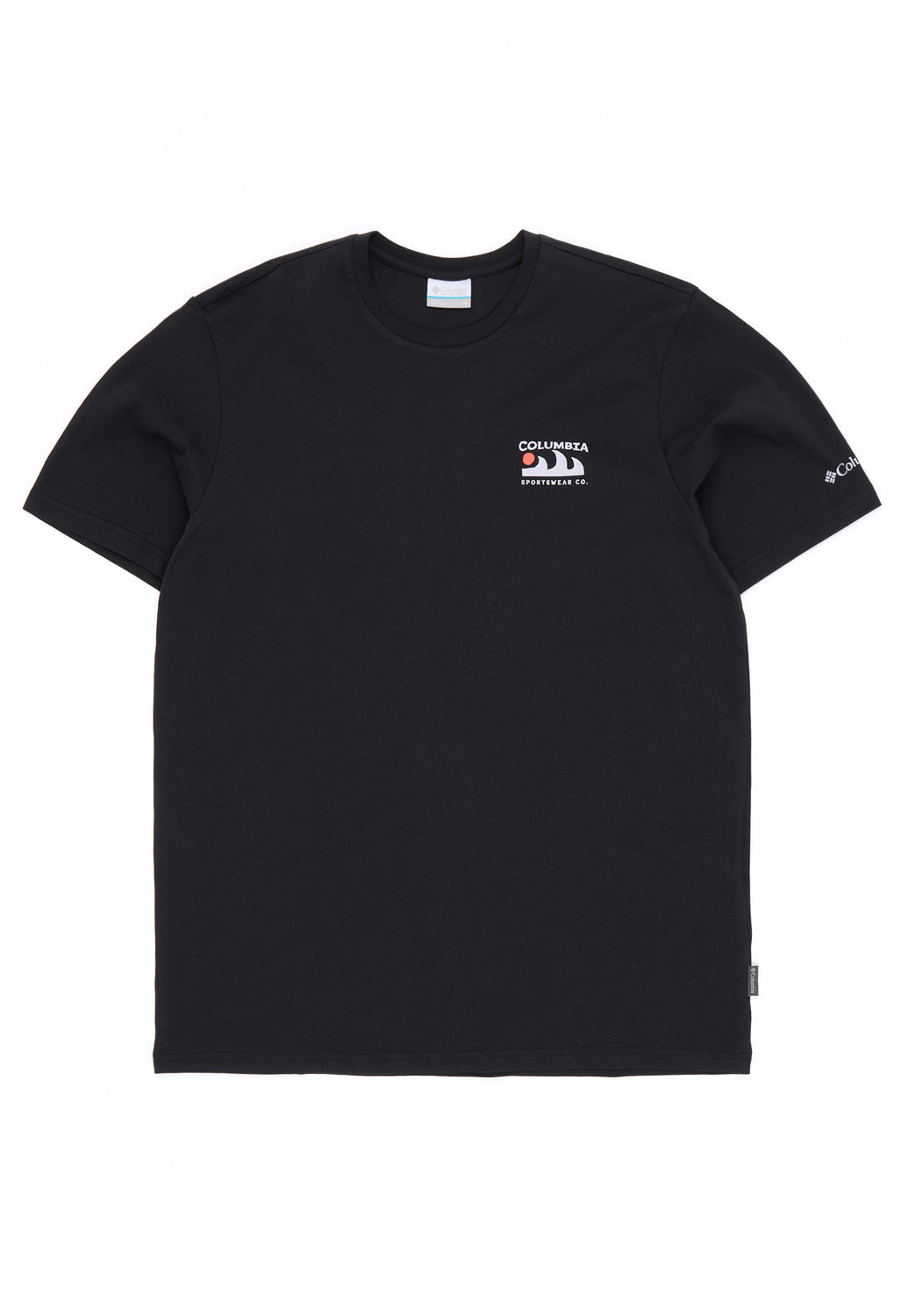 Columbia Men's Explorers Canyon Back Print T-Shirt - Black, Peaks And Waves