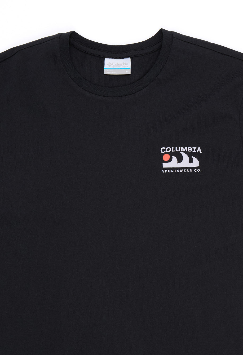 Columbia Men's Explorers Canyon Back Print T-Shirt - Black, Peaks And Waves