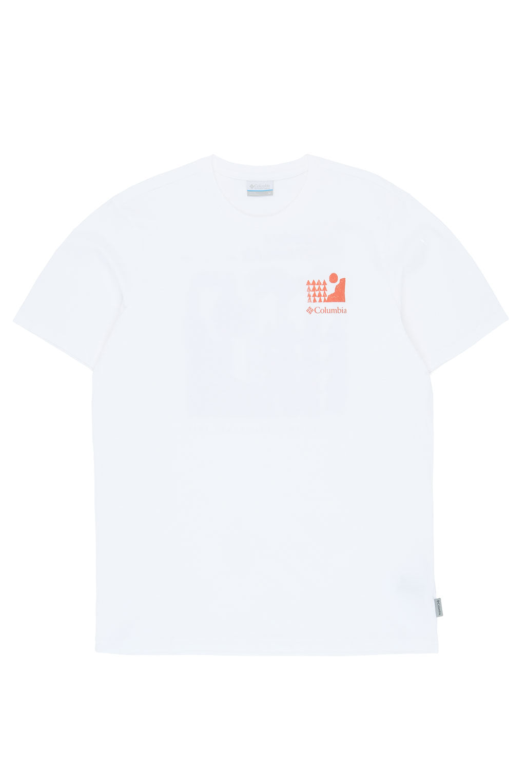 Columbia Men's Explorers Canyon Back Print T-Shirt - White / Explore Outdoors