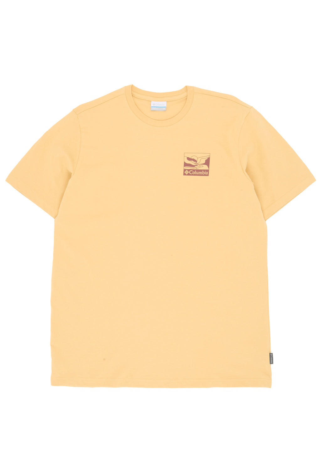 Columbia Men's Explorers Canyon Back Print T-Shirt - Sand Dune / Trailscape