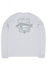 Columbia Men's PFG Uncharted Graphic Long Sleeve T-Shirt - Cool Grey Heather, Redfish Swamplands