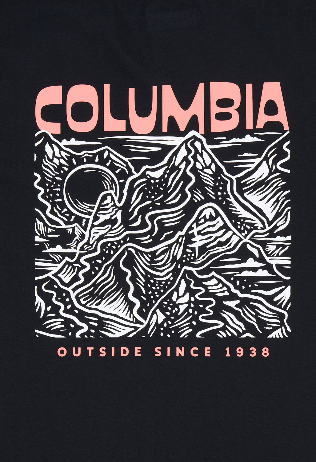 Columbia Women's Rolling Bend Graphic Oversize T-Shirt - Black, Mountainview