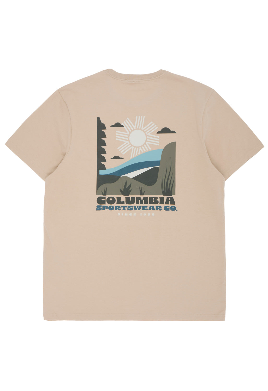 Columbia Men's CSC Outdoor Back Graphic Tee - Ancient Fossil / Shining Sandscape