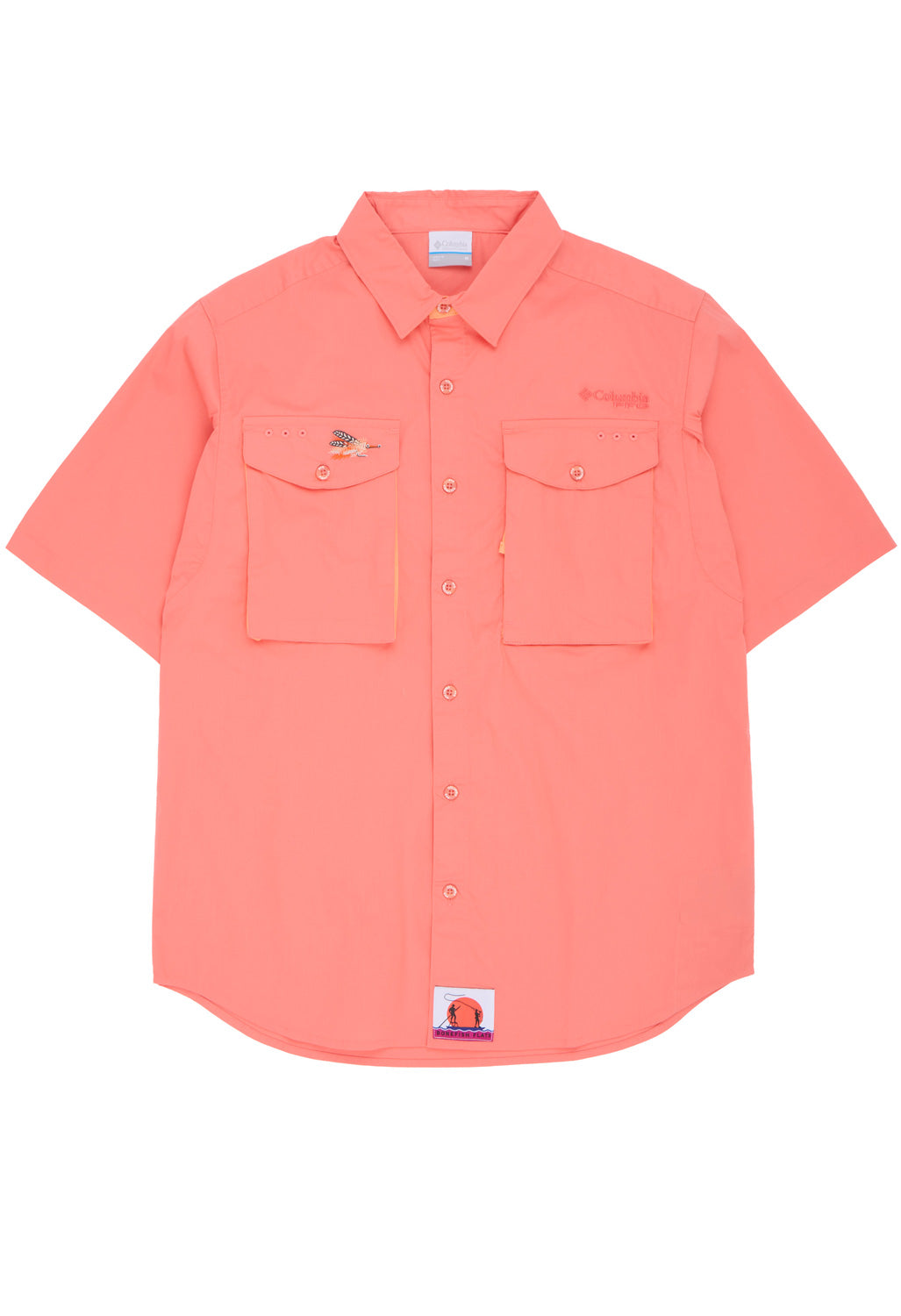 Columbia Men's Bonefish Flats Short Sleeve Shirt - Melonade