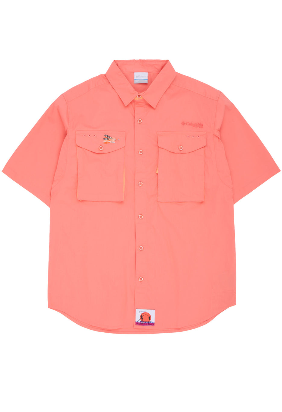 Columbia Men's Bonefish Flats Short Sleeve Shirt - Melonade