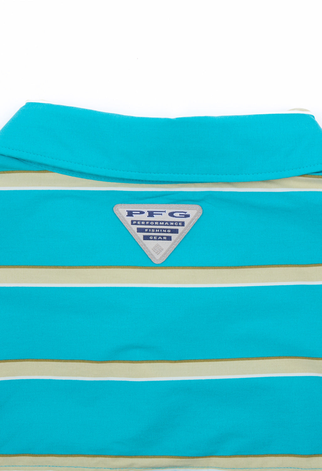Columbia Men's Bonefish Flats Printed Short Sleeve Shirt - Ocean Teal Bonefish Flats Stripe