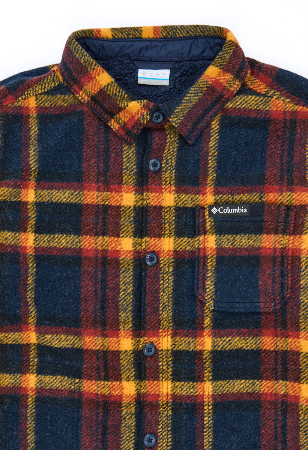 Columbia Men's Hunter Arch™ Shirt Jacket - Collegiate Navy Track Plaid