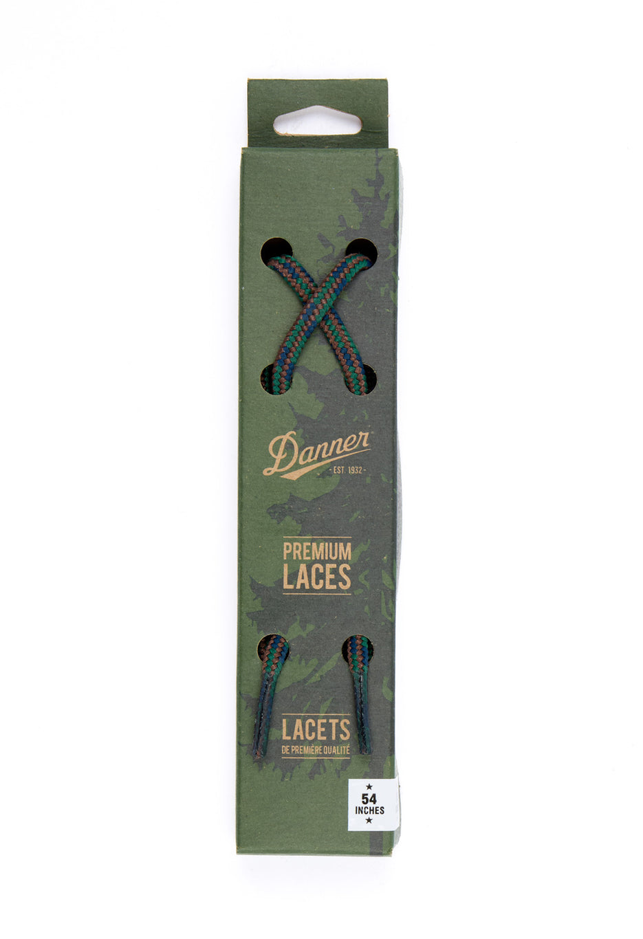 Danner 54" Laces - Brown / Green / Blue