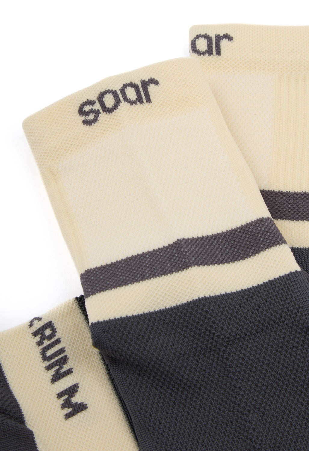 Soar Ankle Socks 2.0 - Cream / Dark Grey