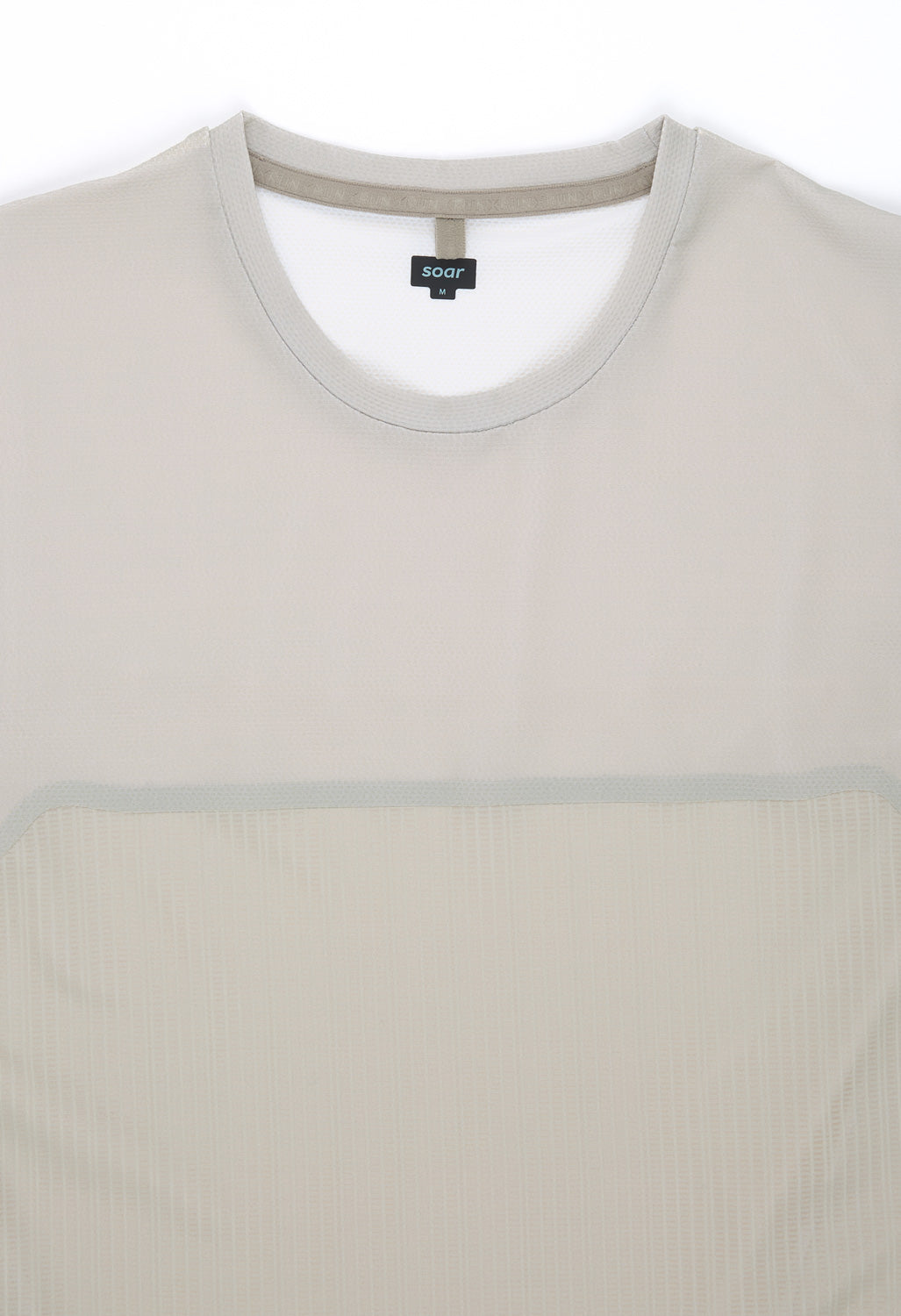 Soar Men's SS Hot Weather T-Shirt - Warm Grey / Yellow